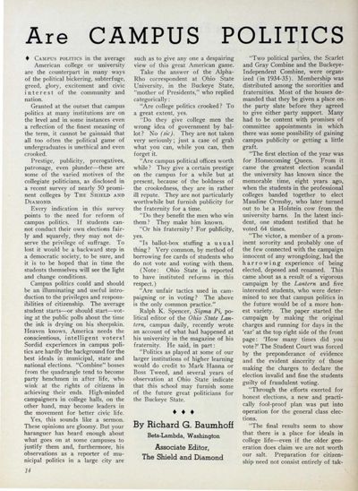 Are Campus Politics Crooked? - Yes or No?